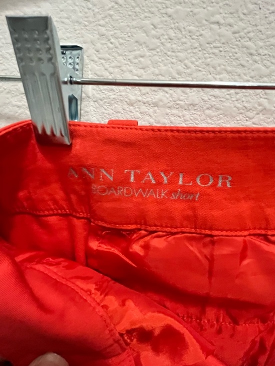 Ann Taylor Orange Tailored Bermuda Shorts - Picture 6 of 6